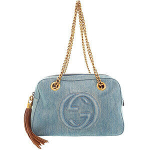 Gucci Soho Leather Double Chain Shoulder Bag